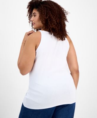 Trendy Plus Size Halter Tank Top