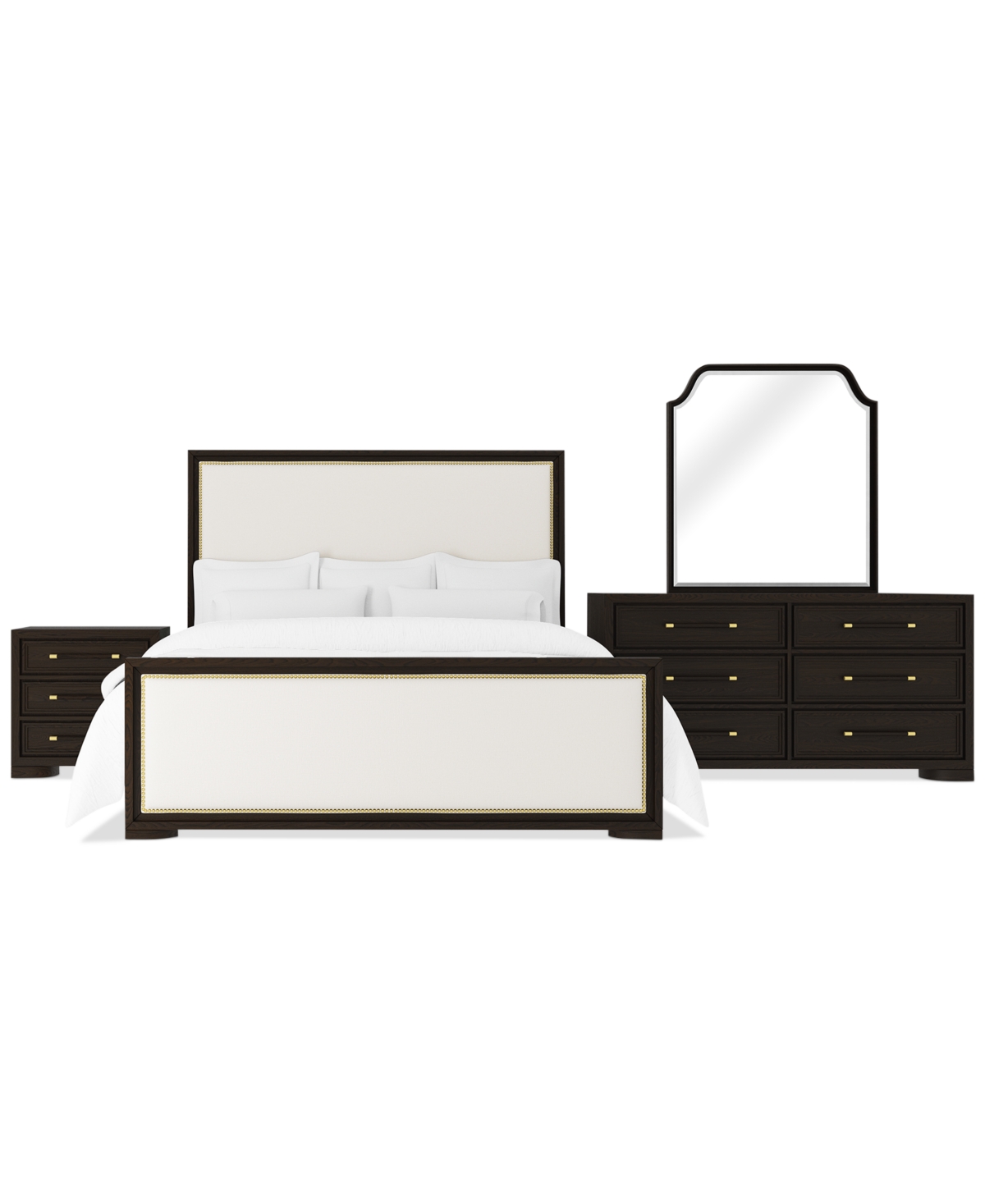Macy's Mazen 3-pc. Queen Set (bed, Dresser & Nightstand) In White