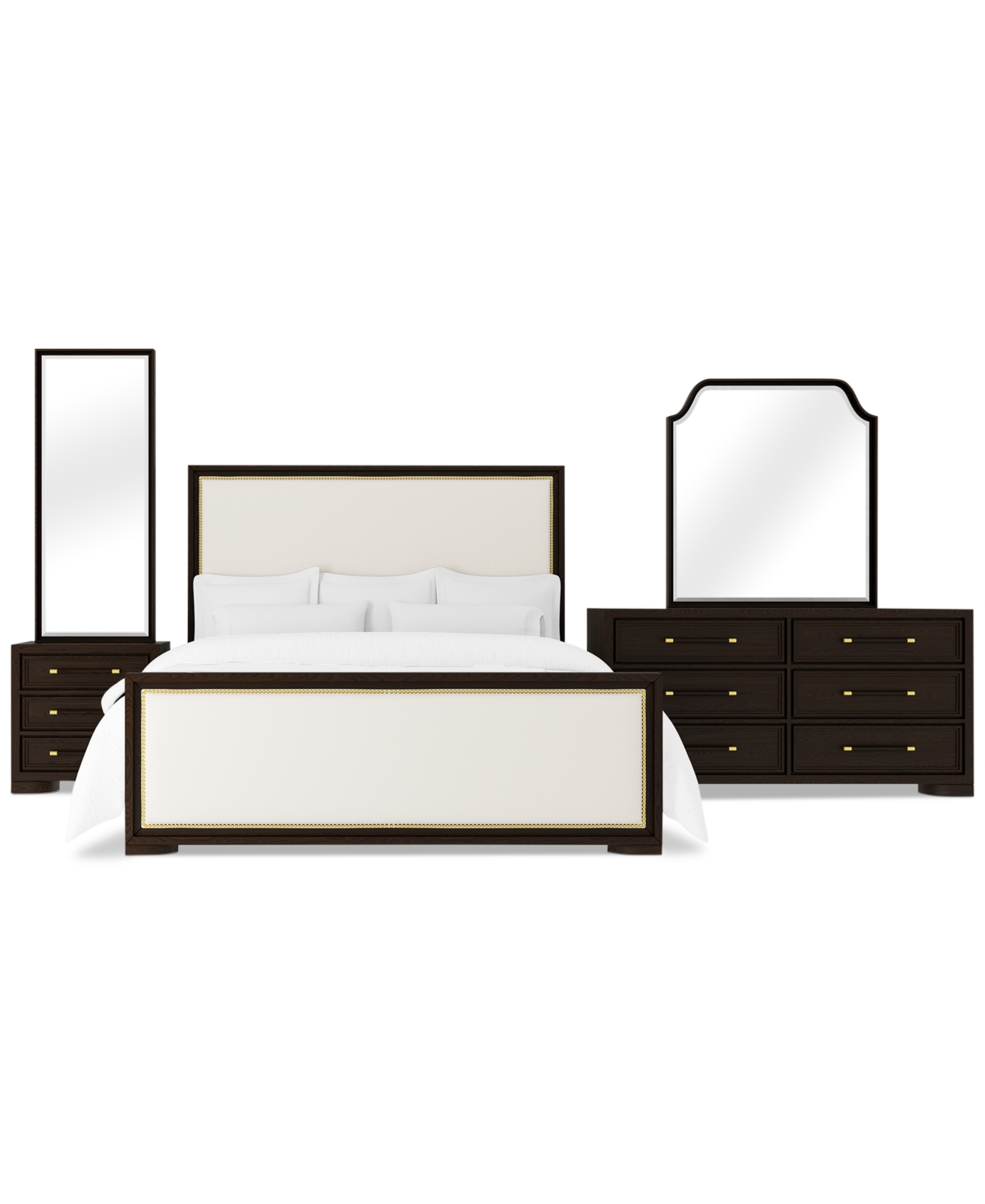 Macy's Mazen 3-pc. Queen Set (bed, Dresser & Nightstand) In White