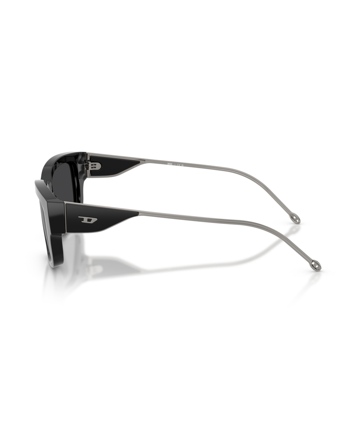 Diesel Unisex Sunglass Dl2002mu In Shiny Black