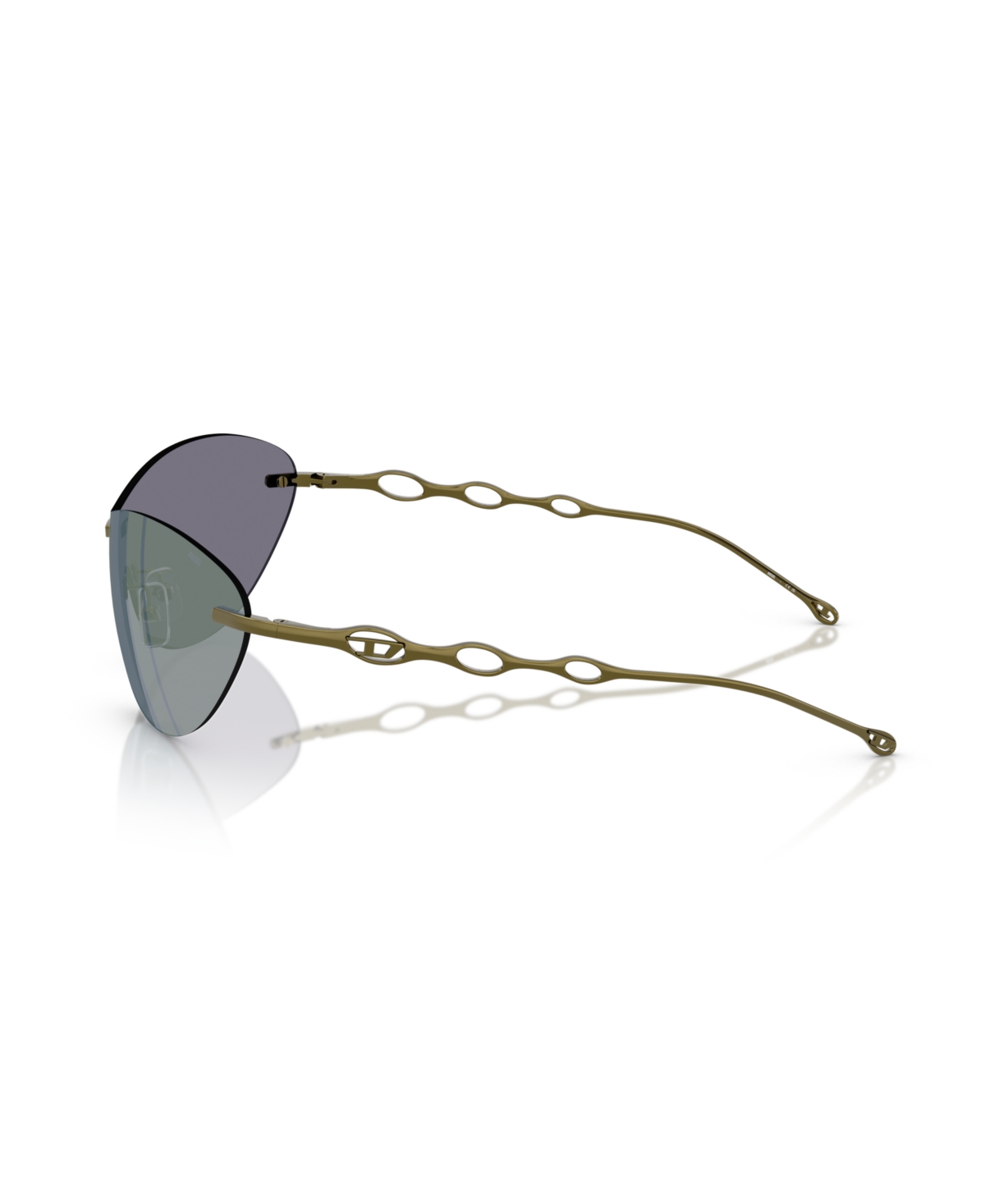 Diesel Unisex Sunglass Dl1006 In Shiny Green