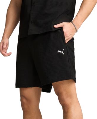 Puma - Men's Relaxed-Fit 6" Seersucker Shorts