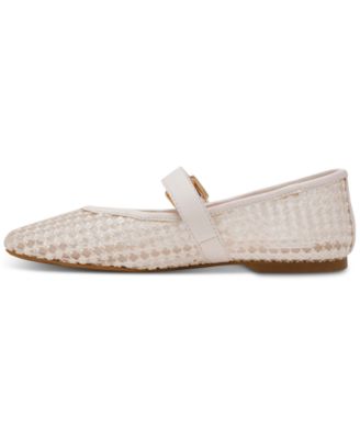 Women's Mulaney Floral Lace Mesh Mary Jane Flats
