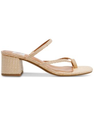 Lumena Strappy Slide Block-Heel Sandals