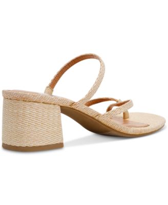 Lumena Strappy Slide Block-Heel Sandals