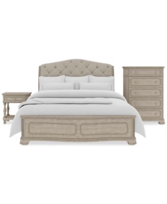 Furniture - Kensington 3-Pc. Queen Set (Bed, Chest & 1-Drawer Nightstand)