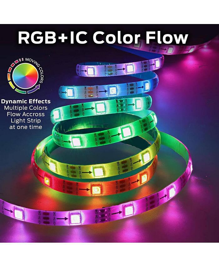 100Ft. Multi-Color Flow LED Light Strip - Gray