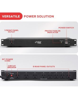 PDU Power Strip Surge Protector – 15 Amp Power Supply Conditioner, 9 Outlets