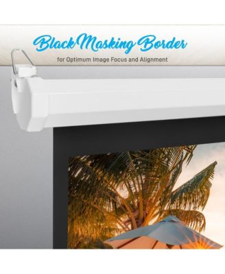 Universal 100-Inch Manual Roll-Down Projection Screen with Surface (59.8" x 79.9")