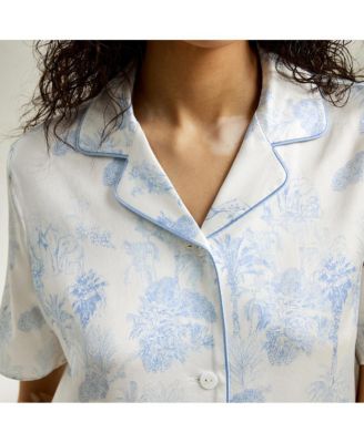 Women's La Terra Short Silk Pajama Set