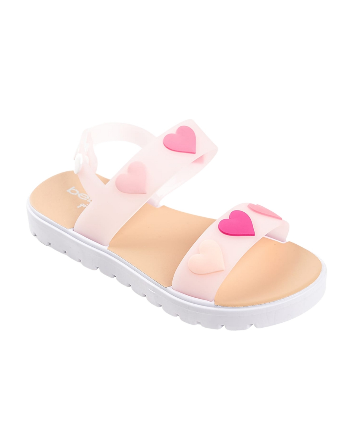 Bebe Little Girls Trendy And Comfortable With Charms Sandals In Pink