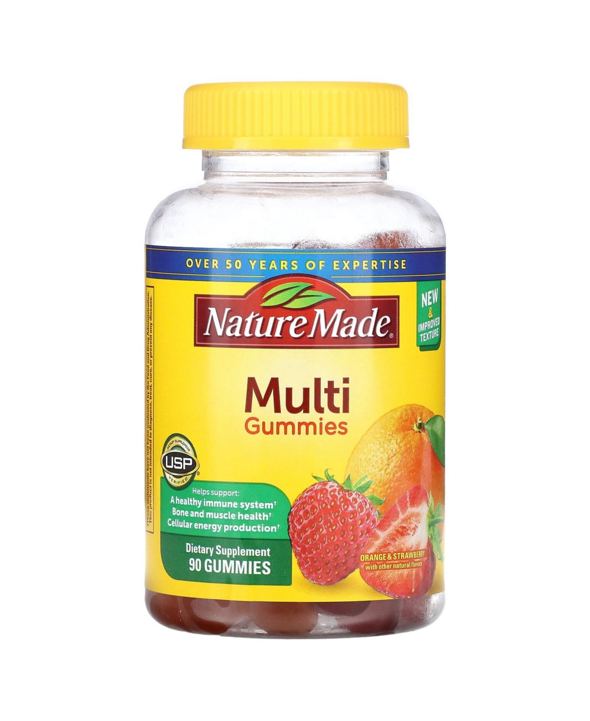 Multi Gummies Orange & Strawberry - 90 Gummies