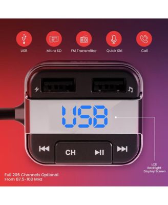 Bluetooth Car FM Transmitter – Wireless Music Streaming & Hands-Free Calling