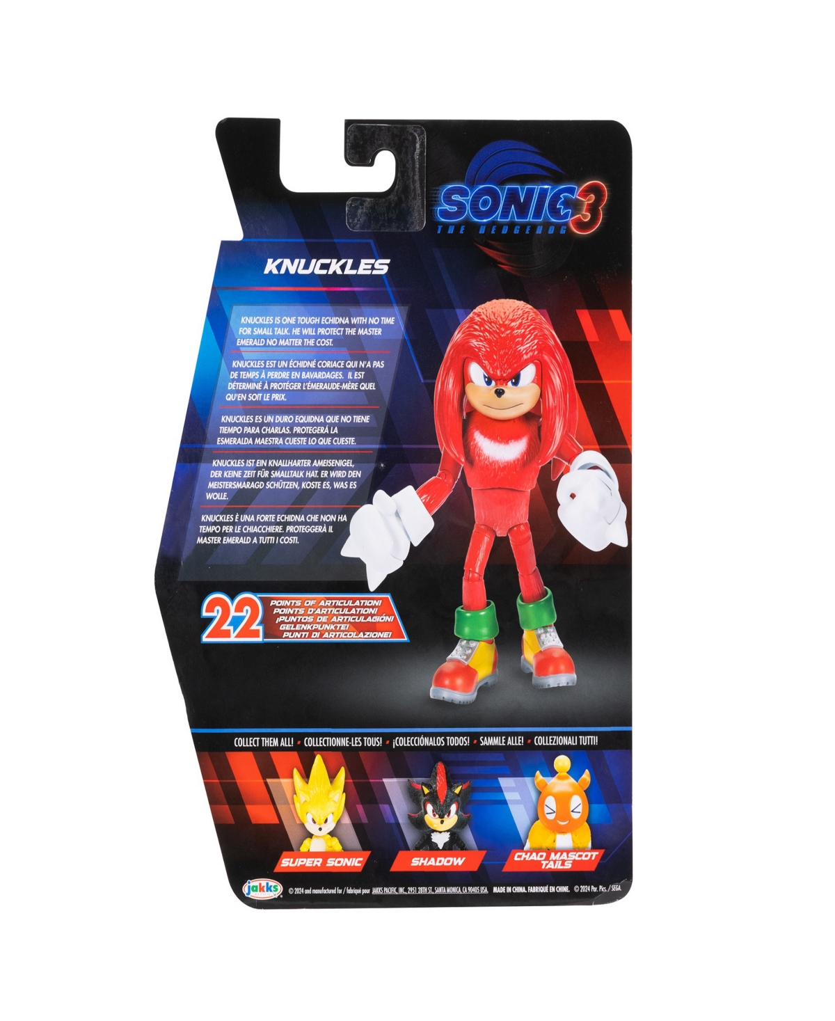 Sonic The Hedgehog 3 Movie 5" Knuckles Figure In Multi Color