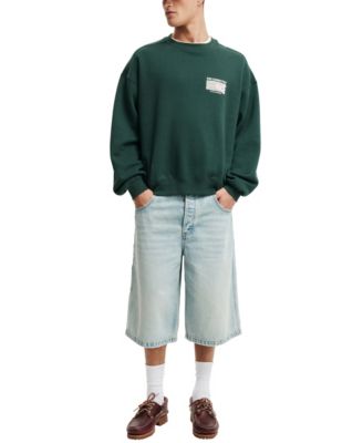 Men's Box Fit Crew Neck Sweater