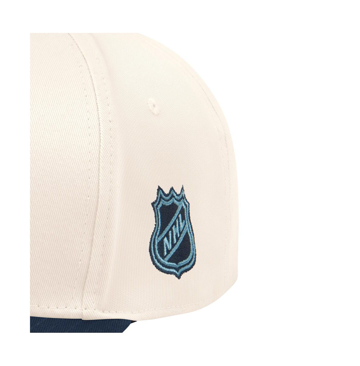 Мужская кепка Starter Cream/Navy Boston Bruins Blue Wave Classic Adjustable Hat — фото 3