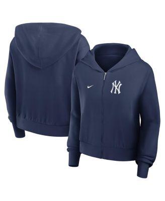 Nike - Women's Navy New York Yankees Lightweight Full-Zip Hoodie