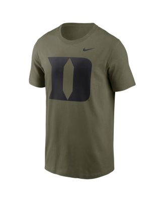 Men's Olive Duke Blue Devils 2024 Military Appreciation Tonal Logo Performance T-Shirt