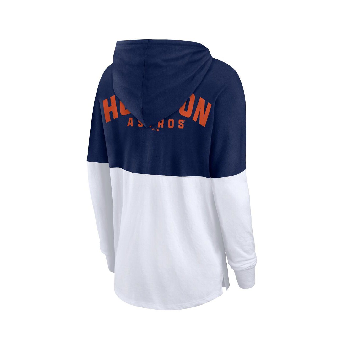 Женское худи Fanatics Navy/White Houston Astros Backup Option Pullover — фото 3