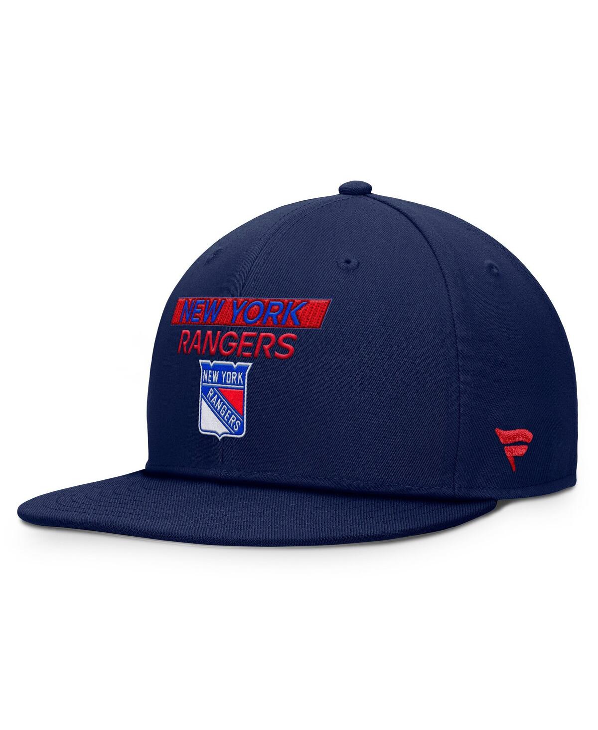 Fanatics Men's Navy New York Rangers Authentic Pro Prime Snapback Hat In Navy
