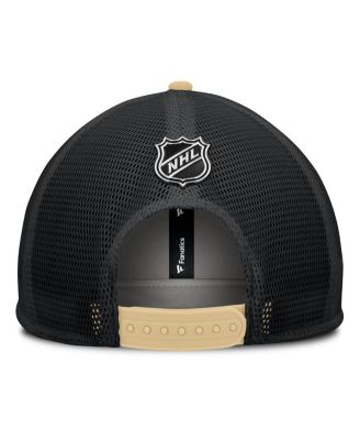 Men's Gray/Gold Vegas Golden Knights Authentic Pro Hometown Rink Foam Trucker Snapback Hat
