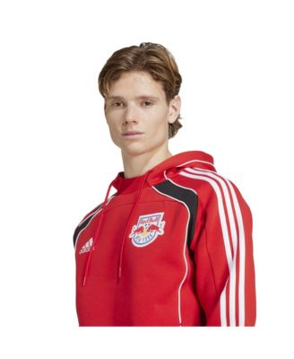 Men's Red New York Red Bulls 2025 Travel Pullover Hoodie