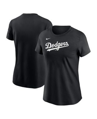 Nike - Women's Black Los Angeles Dodgers Wordmark T-Shirt