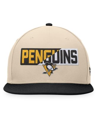 Men's Cream/Black Pittsburgh Penguins Goalazo Snapback Hat