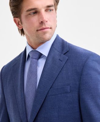 Men's Classic-Fit Stretch Blue Twill Sport Coat