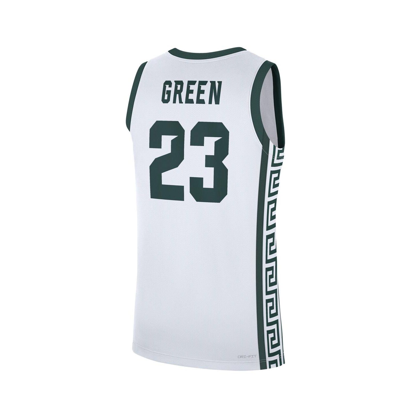 Мужской топ Nike Draymond Green White Michigan State Spartans Performance Replica Basketball Jersey — фото 3