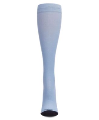 Women's Unisex Solid Nylon 15-20mmHg Graduated Compression Socks UOY07412