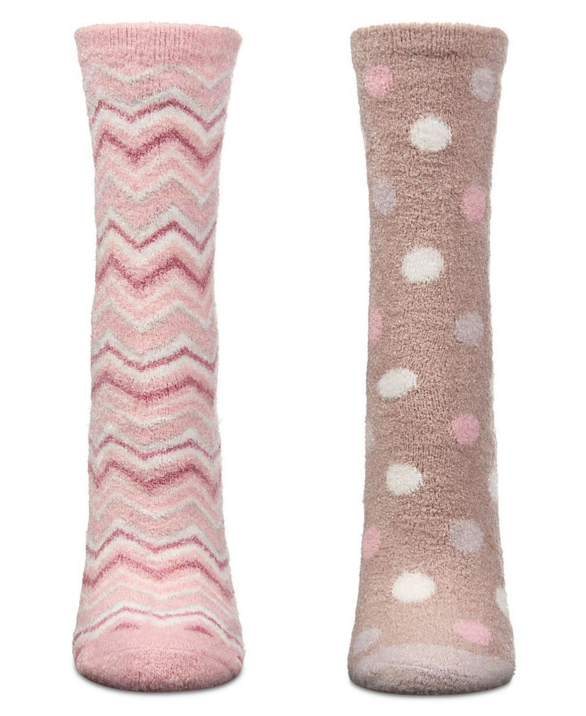 Memoi Women's 2 Pair Pack Aloe Infused Non-skid Spa Socks Bws1000