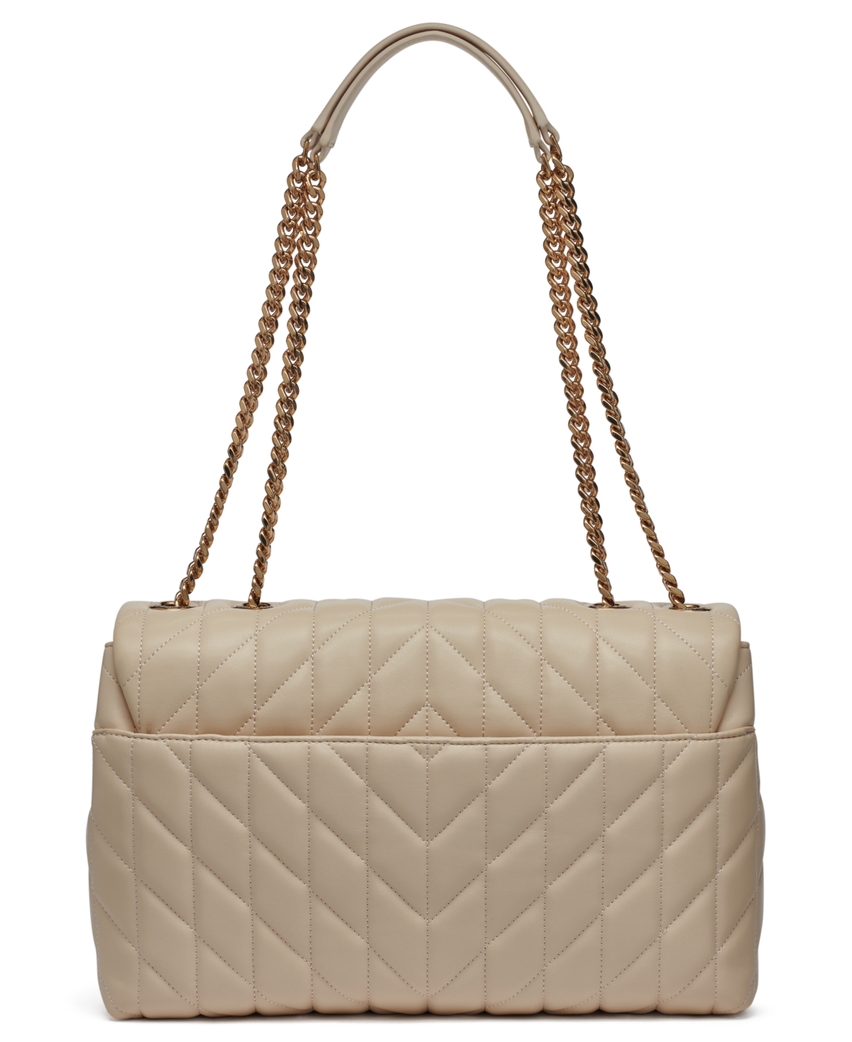 Karl Lagerfeld Lafayette Large Shoulder Bag In Brie