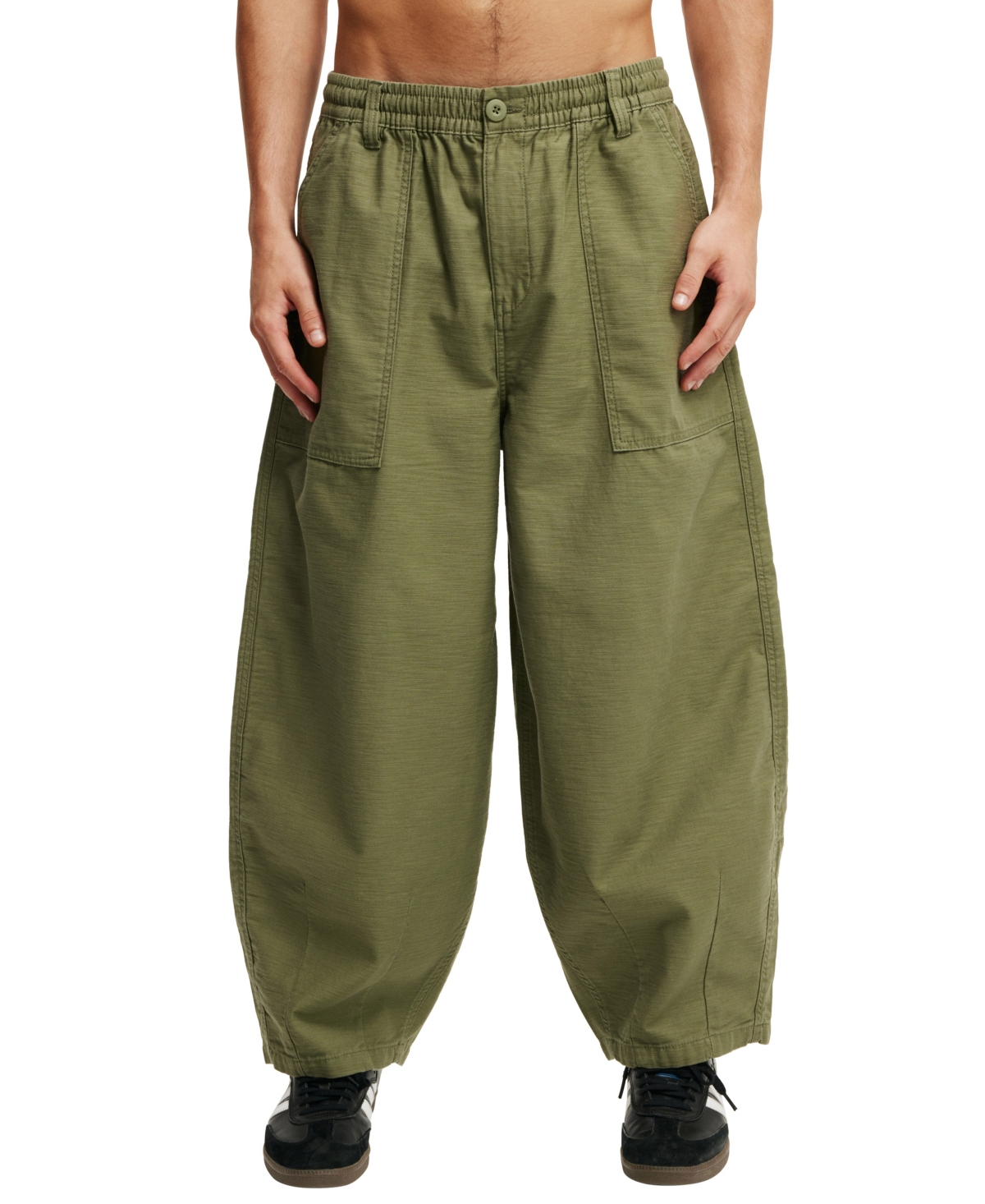 Shop Cotton On Men's Super Baggy Pants In Military Green