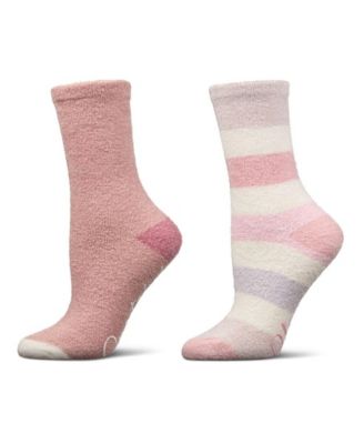 Women's 2 Pair Pack Aloe Infused Non-Skid Spa Socks BWS1000