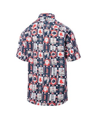 Men's Navy Boston Red Sox Champions Scenic Button-Up Shirt