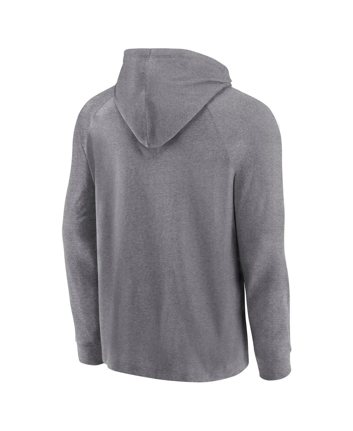 Fanatics Men's Gray Miami Marlins No Time Off Raglan Pullover Hoodie In Gray