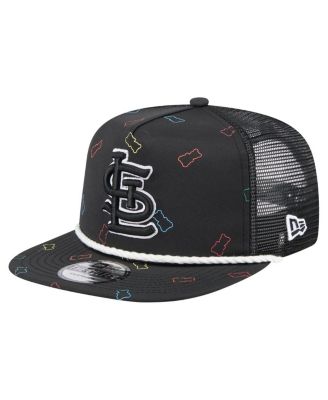 New Era - Men's Black St. Louis Cardinals Gummy Golfer Trucker Adjustable Hat