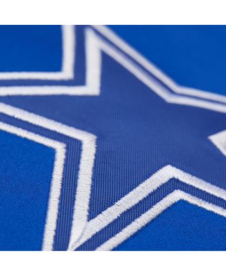 Men's Royal Dallas Cowboys Vintage Double Down Satin Full-Snap Jacket