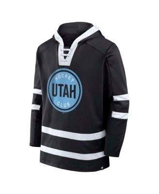 Men's Black Utah Hockey Club Inside Line Pullover Hoodie
