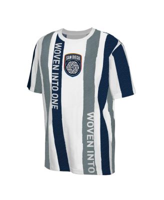 Big Boys and Girls White San Diego FC High Stepping T-Shirt