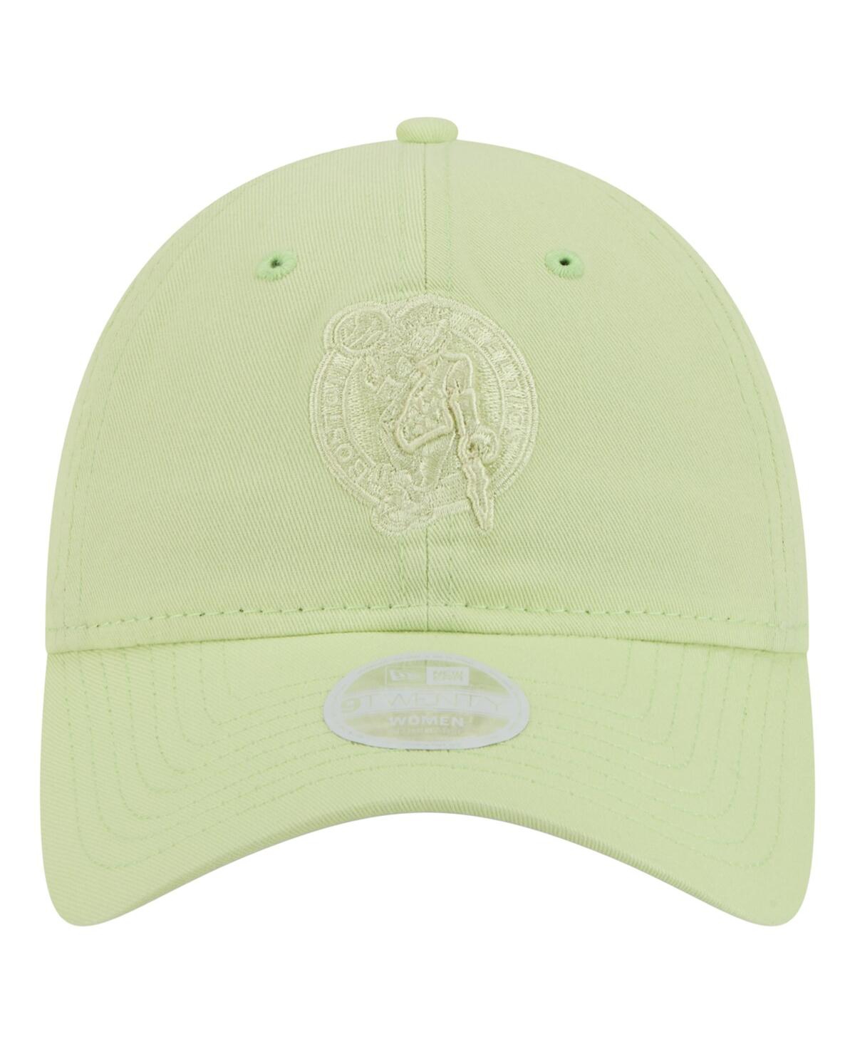 New Era Women's Light Green Boston Celtics Colorpack 9twenty Adjustable Hat In Light Green