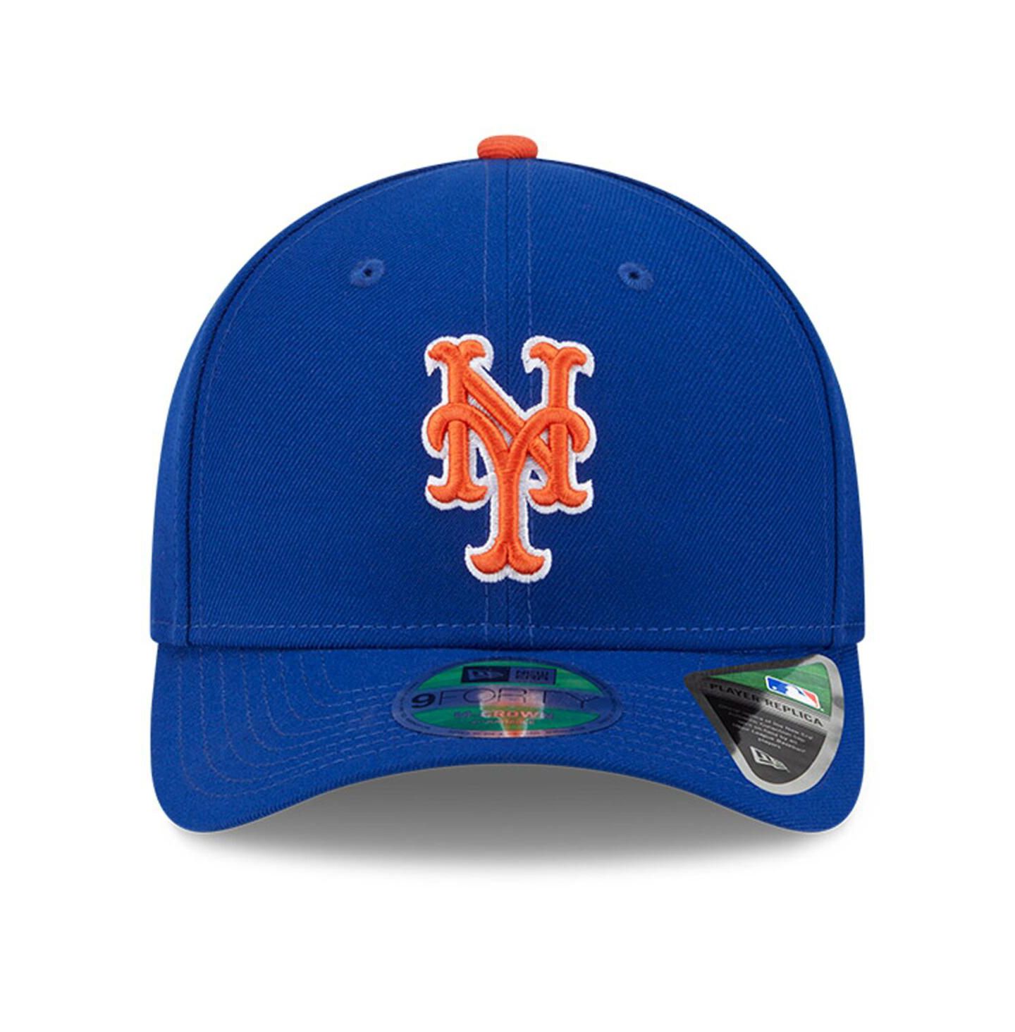 Мужская кепка New Era Royal New York Mets Player Replica 9FORTY Adjustable Hat — фото 5