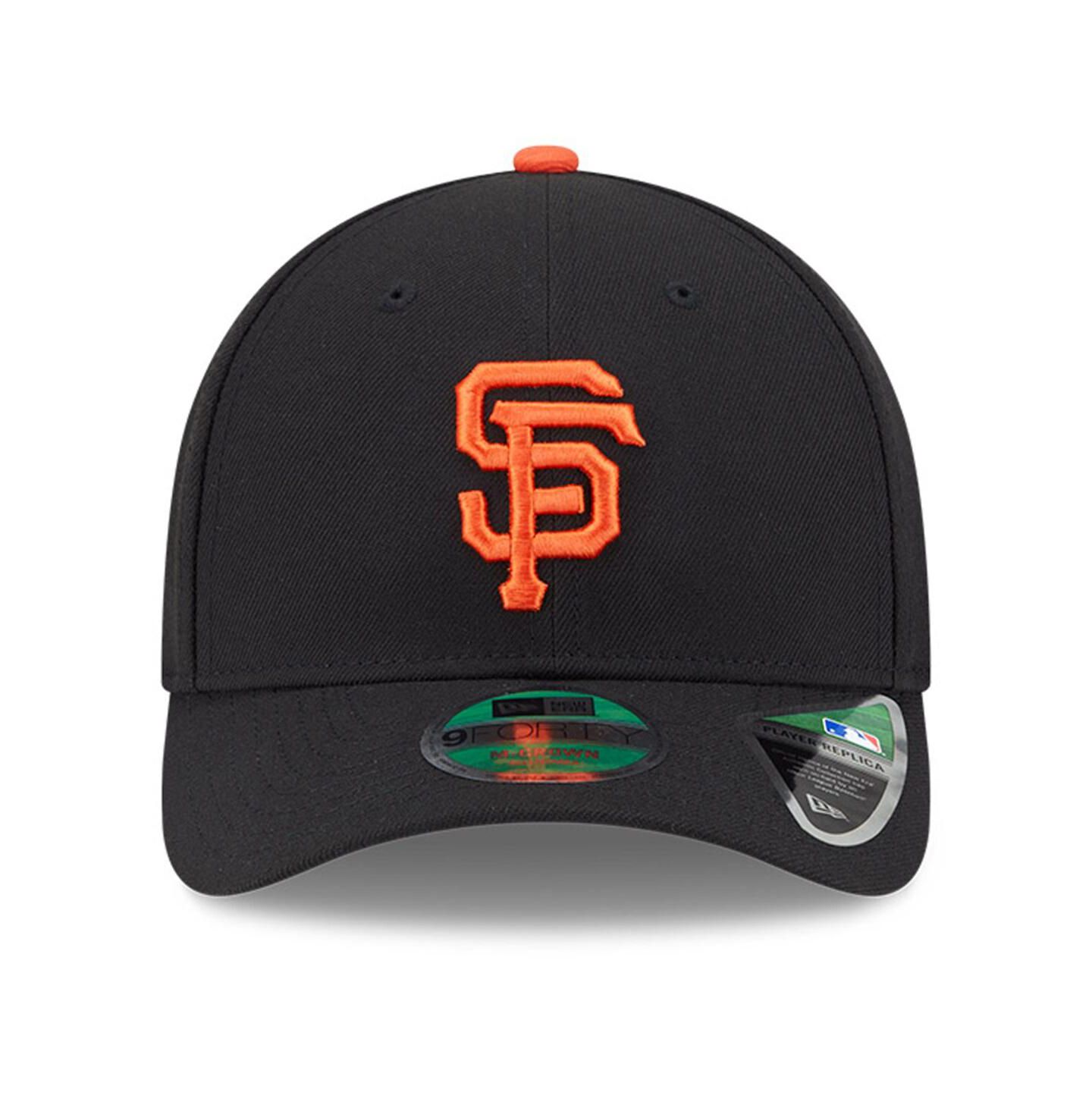 Мужская кепка New Era Black San Francisco Giants Player Replica 9FORTY Adjustable Hat — фото 5