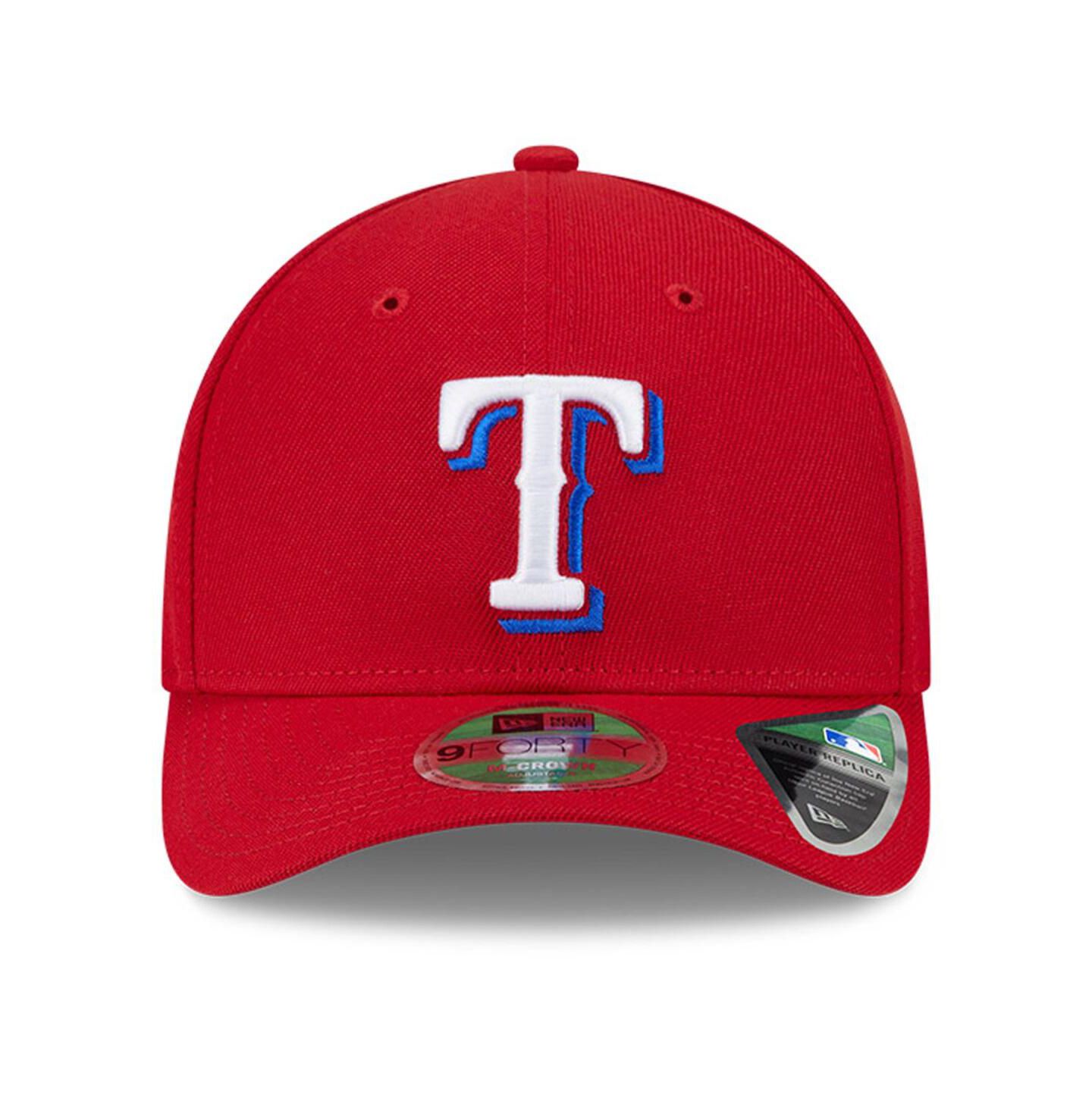 Мужская кепка New Era Red Texas Rangers Player Replica 9FORTY Adjustable Hat — фото 5