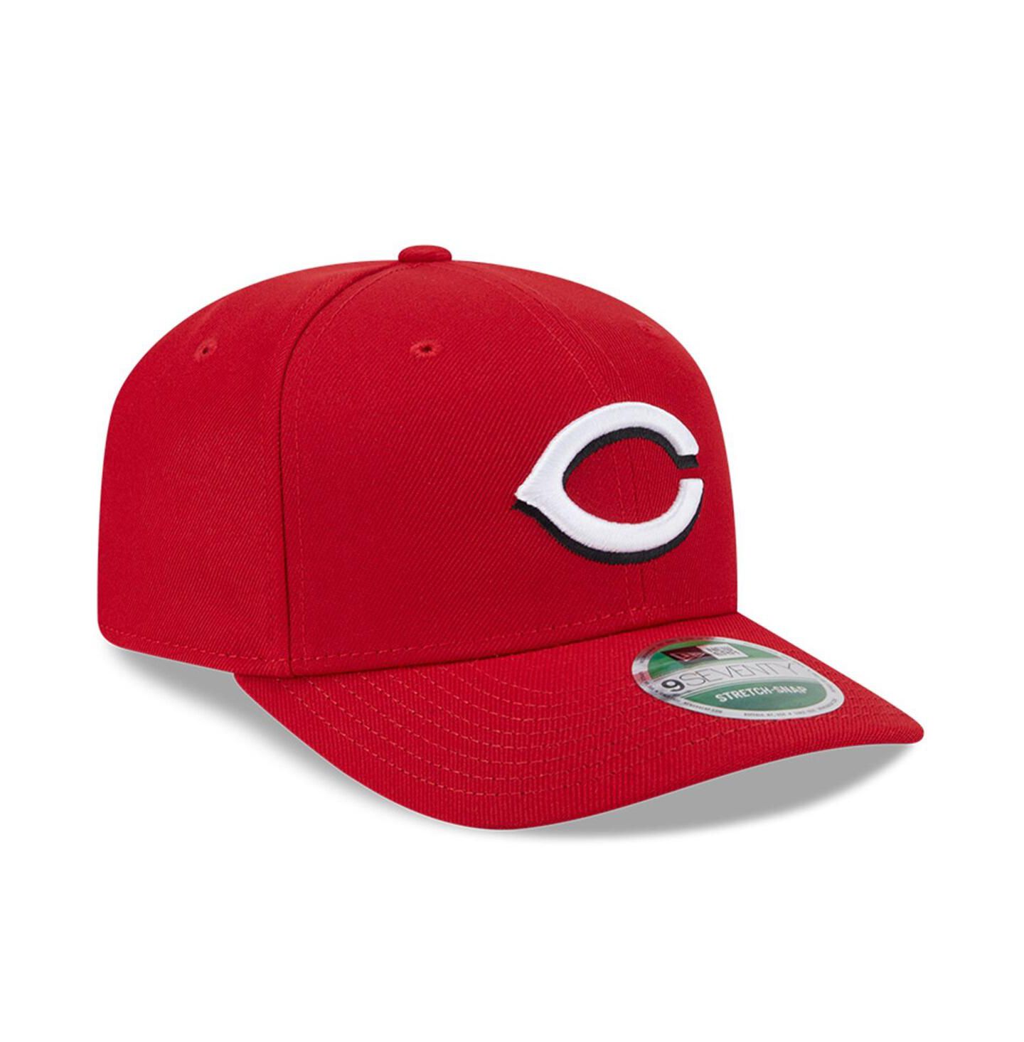 Мужская кепка New Era Red Cincinnati Reds Player Replica 9SEVENTY Adjustable Hat — фото 1