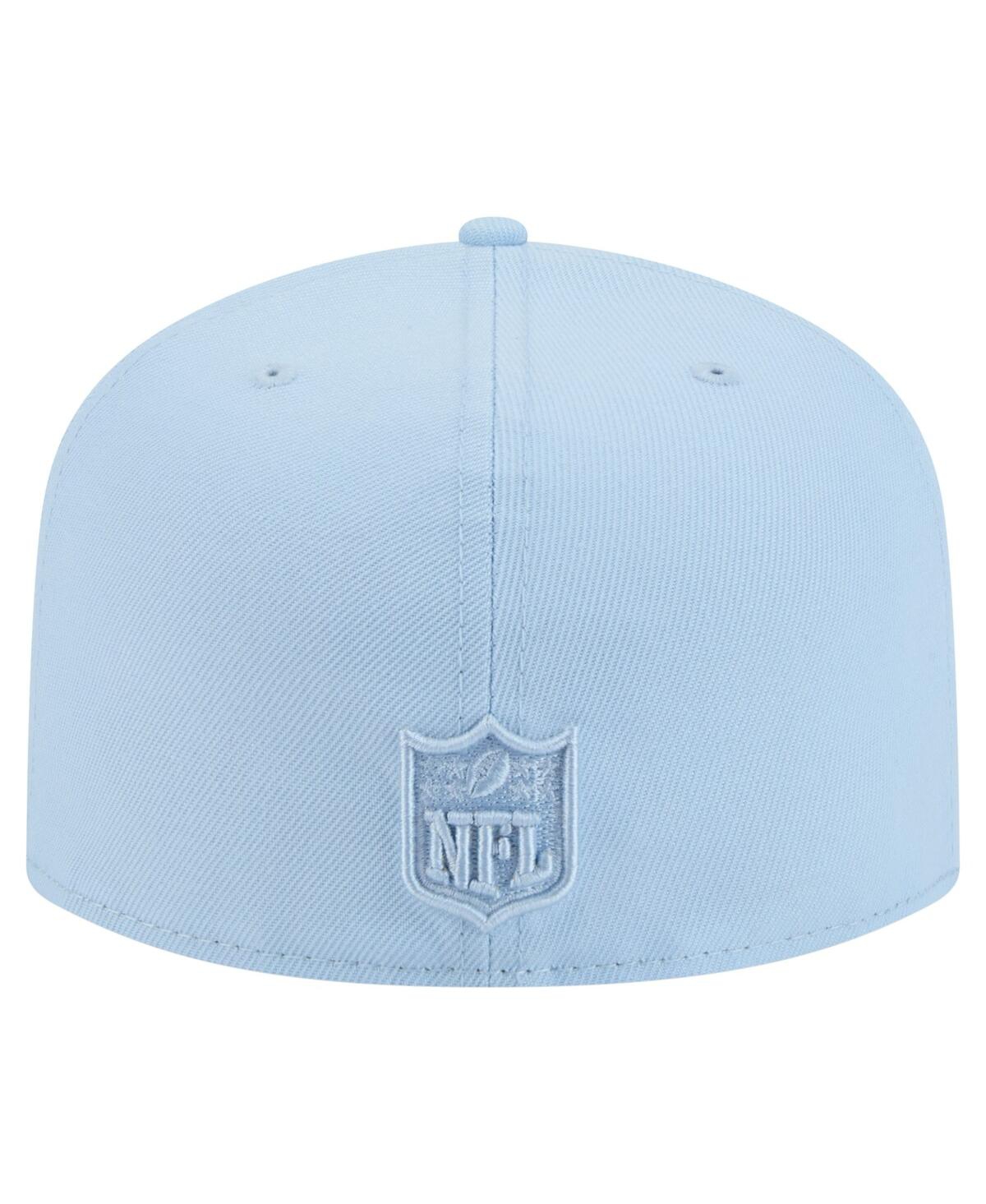 New Era Men's Light Blue Las Vegas Raiders Color Pack A-frame 59fifty Fitted Hat In Light Blue