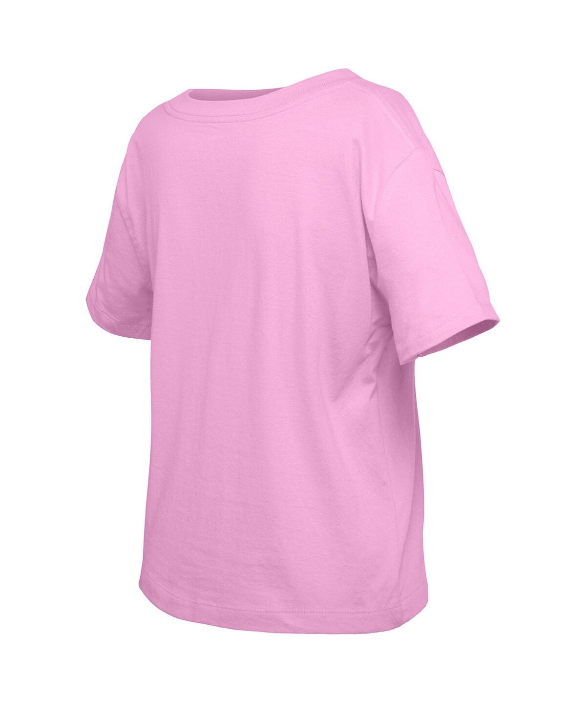 NEW ERA BIG GIRLS LIGHT PINK NEW YORK YANKEES FLIP SEQUIN TEAM T-SHIRT 