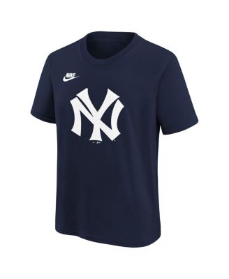 Big Boys and Girls Navy New York Yankees Cooperstown Collection Team Logo T-Shirt
