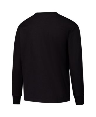 Big Boys and Girls Black NC State Wolfpack Distressed Arch Over Logo Long Sleeve T-Shirt